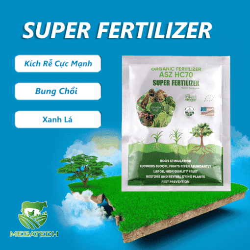 Phân Bón Hữu Cơ SUPER FERTILIZER Siêu Kích Rễ, Ra Hoa, Đậu Trái, Trái To - Ảnh 3