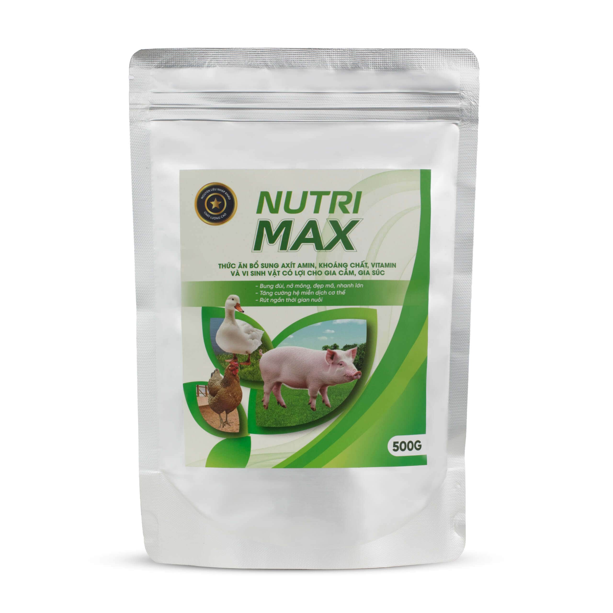 NUTRI MAX - Siêu Vỗ Béo Gia Súc, Gia Cầm Thế Hệ Mới