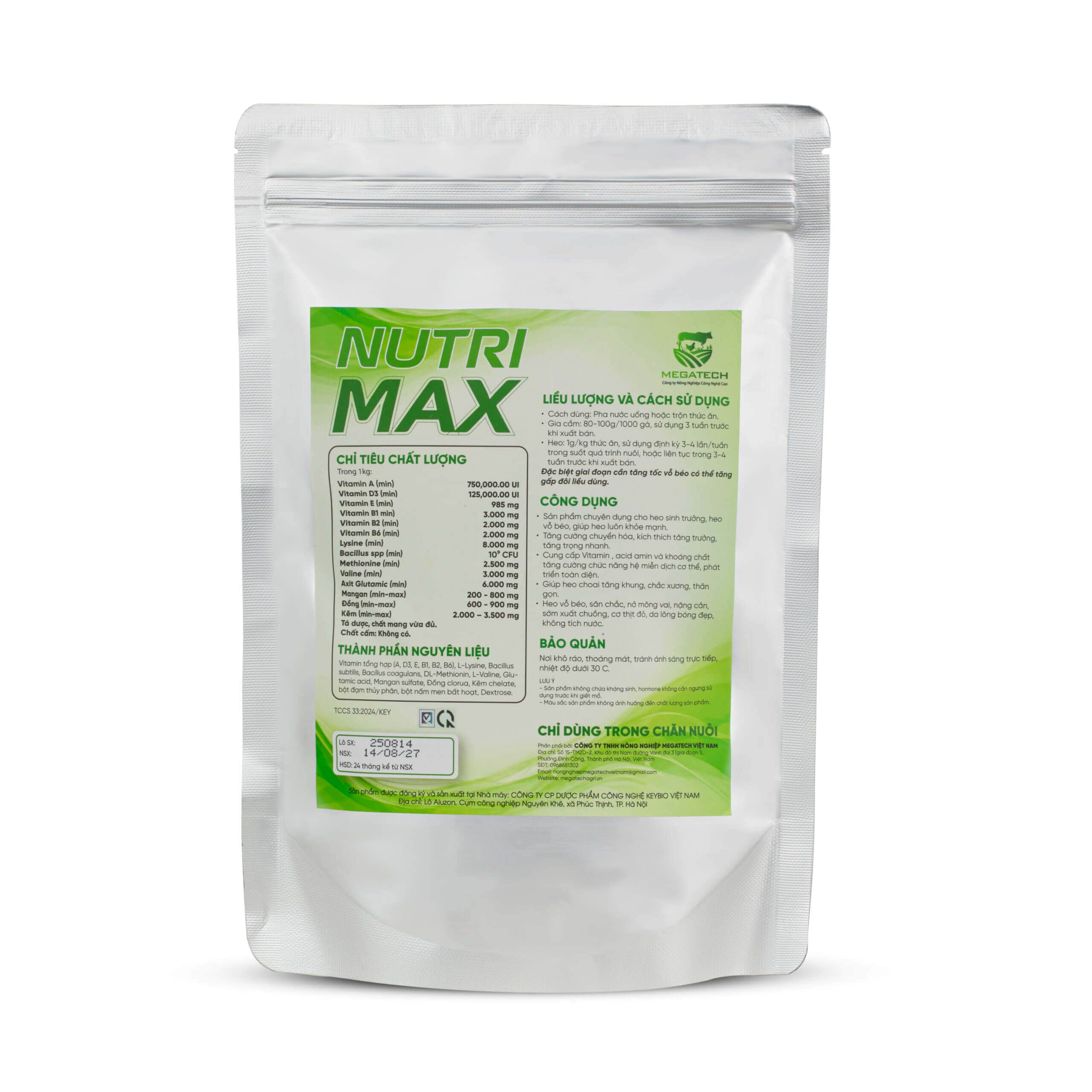NUTRI MAX - Siêu Vỗ Béo Gia Súc, Gia Cầm Thế Hệ Mới - Ảnh 3