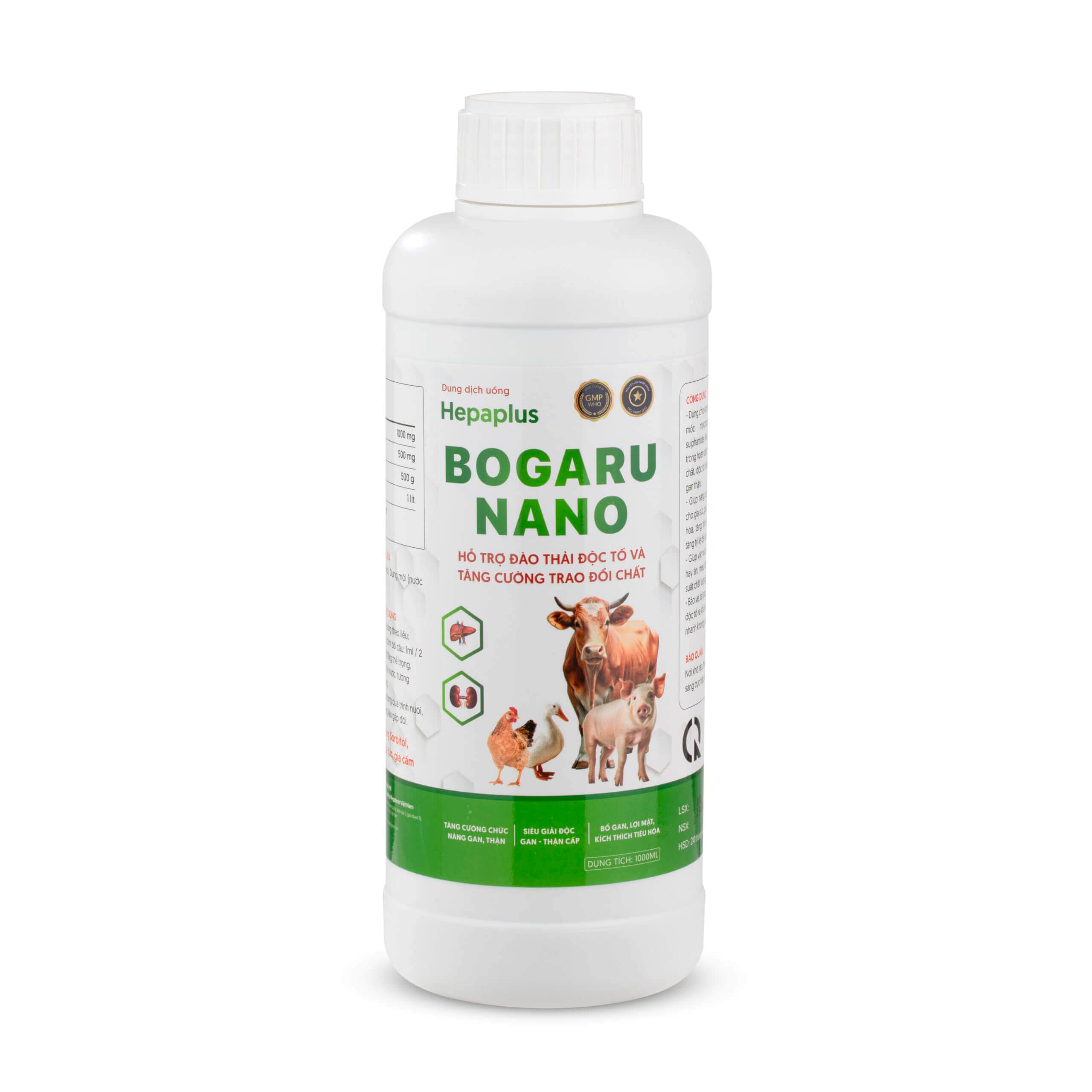 BOGARU NANO - Hỗ Trợ Đào Thải Độc Tố Và Bổ Trợ Vỗ Béo Vật Nuôi