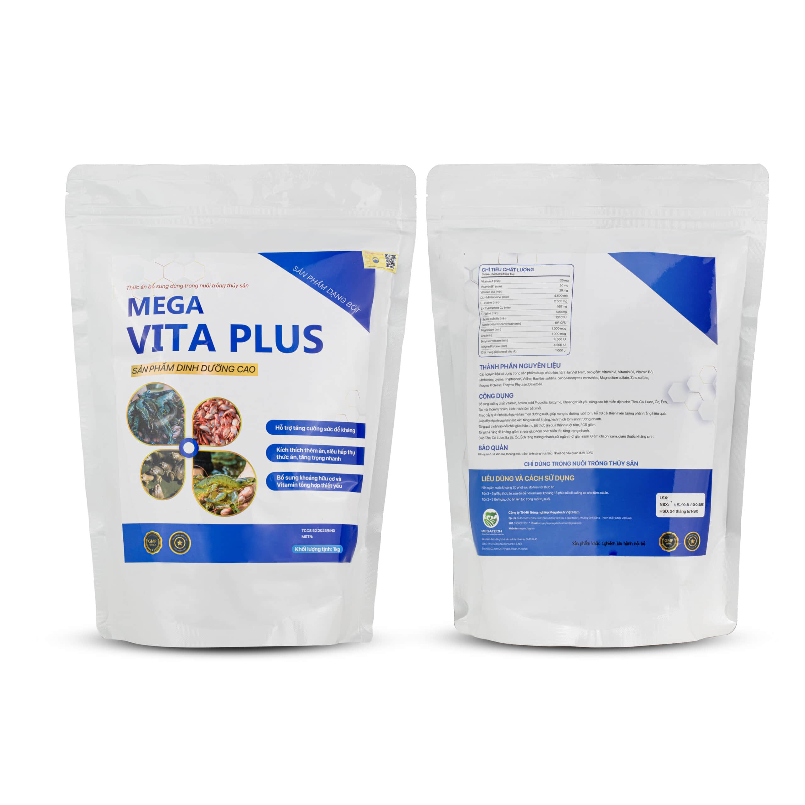 MEGA VITA PLUS - Sản Phẩm Dinh Dưỡng Cao Cho Ao Nuôi - Ảnh 3