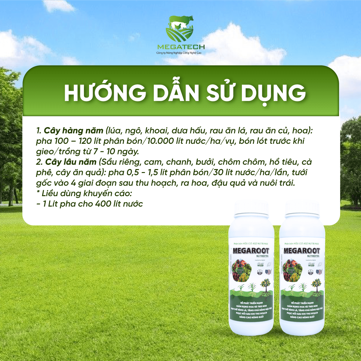 Phân Bón Megaroot Nutri Extra - Siêu Kích Rễ, Bung Đọt, Hạn Chế Sâu Bệnh Nấm - Ảnh 4